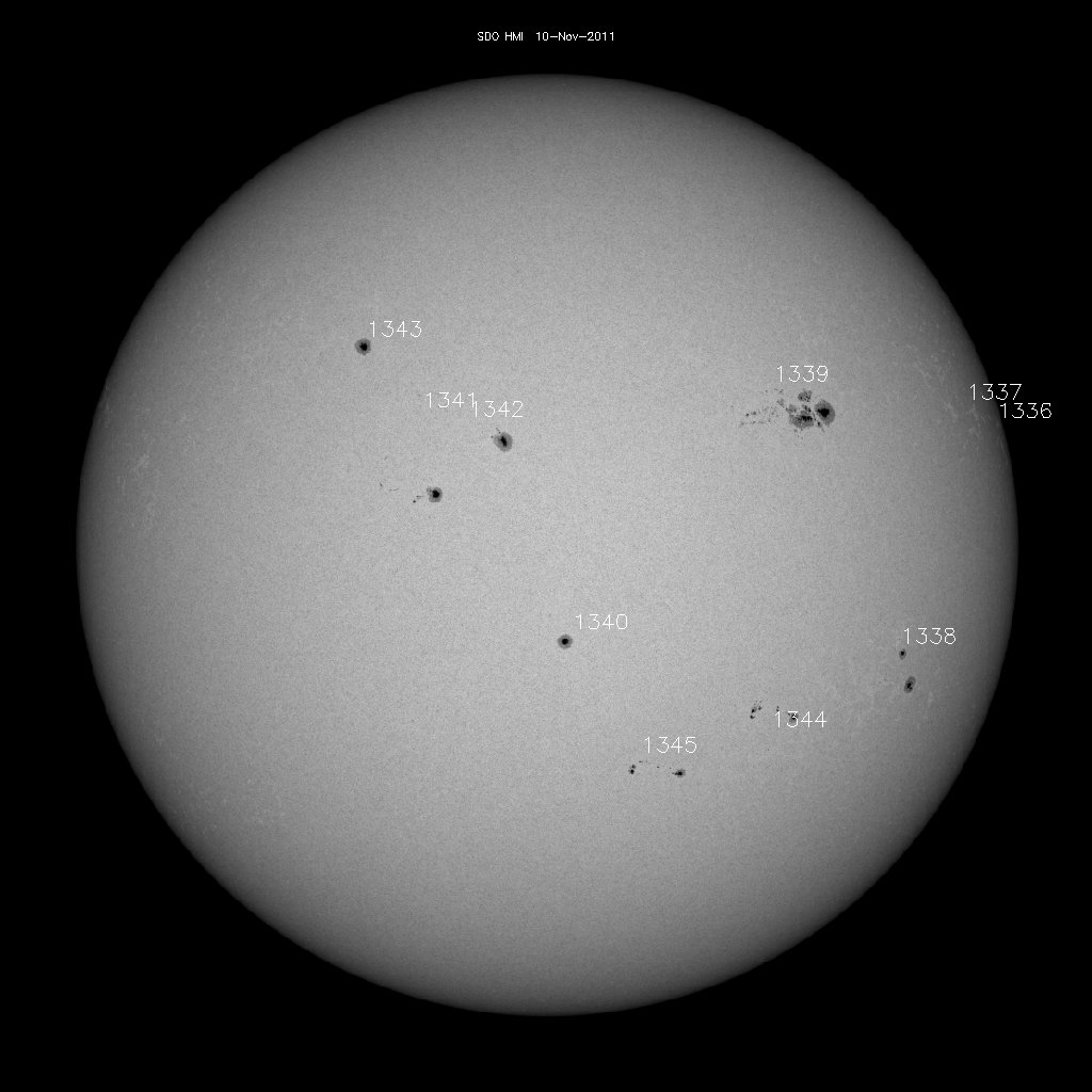 Sunspot regions