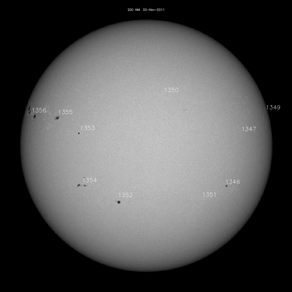 Sunspot regions