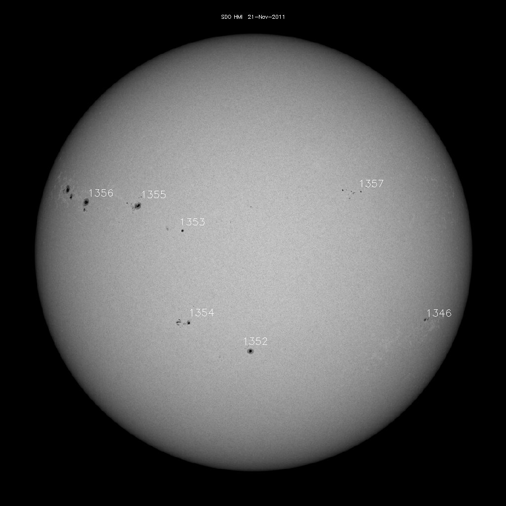 Sunspot regions