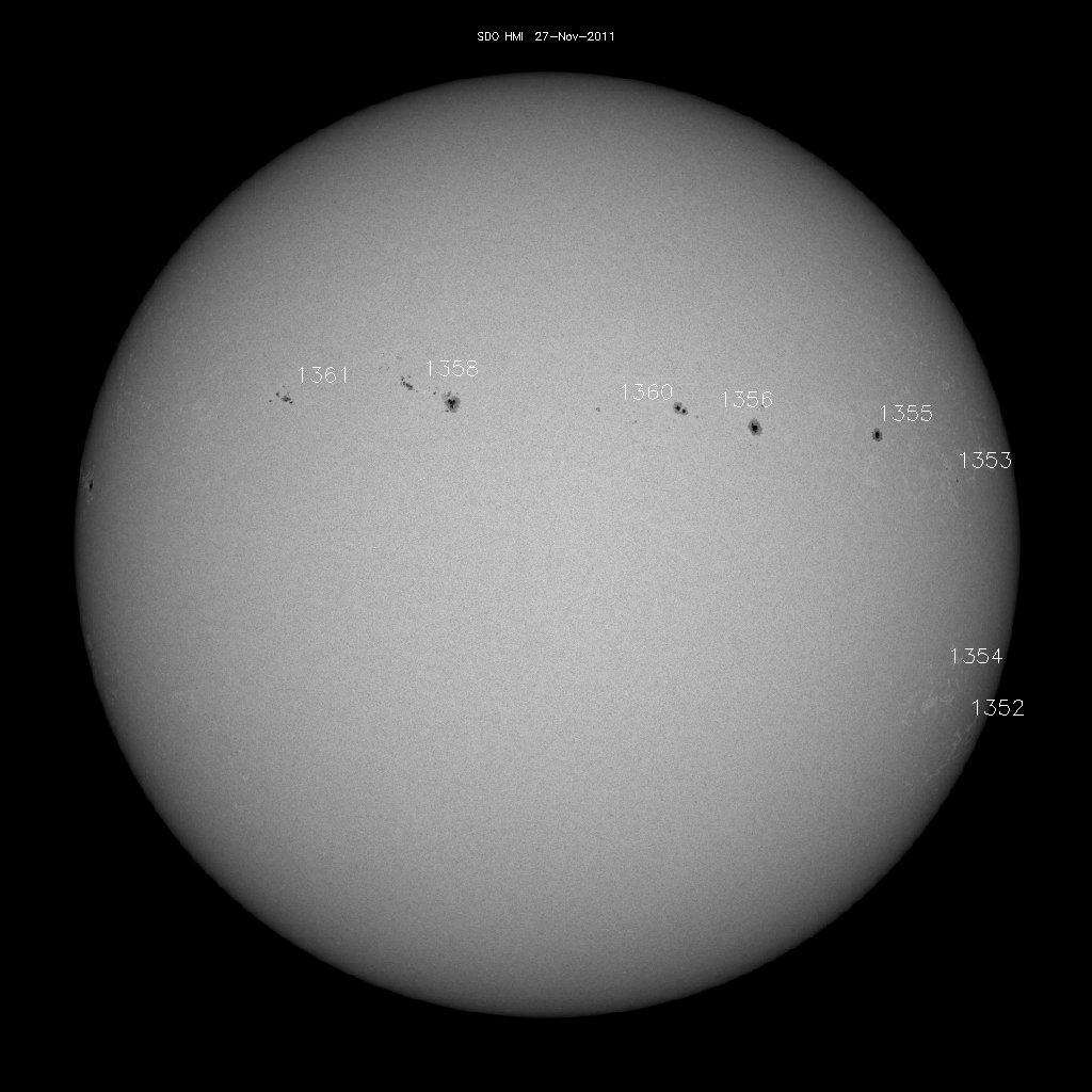 Sunspot regions