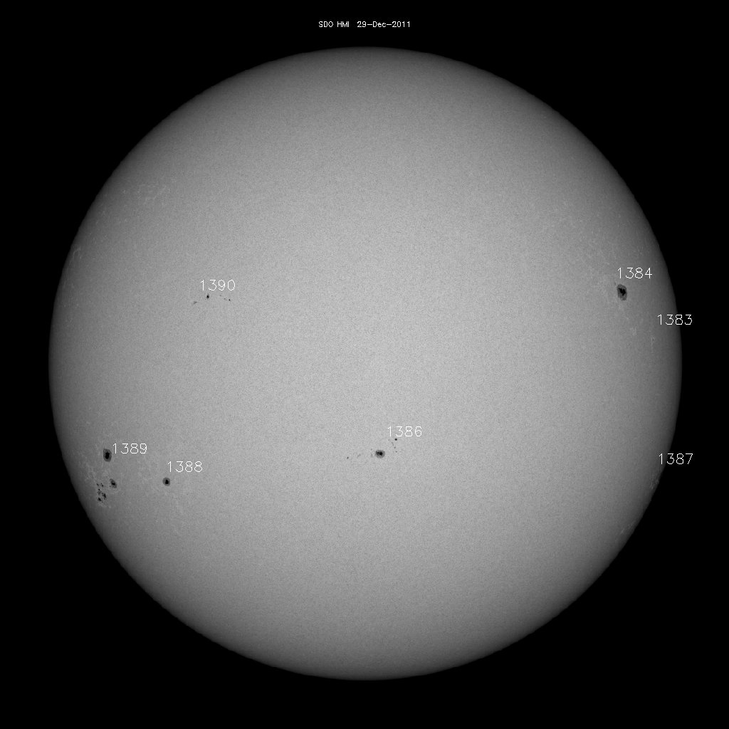 Sunspot regions