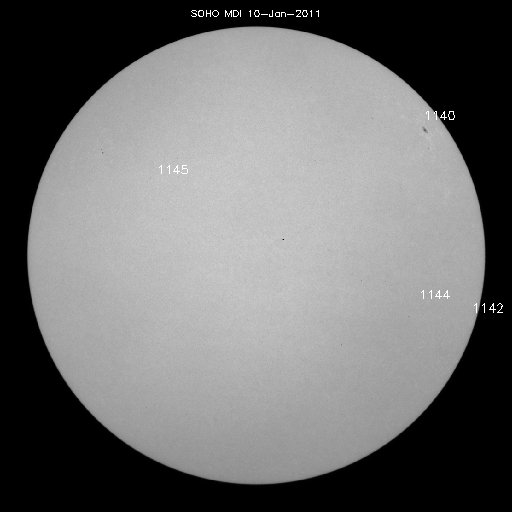 Sunspot regions