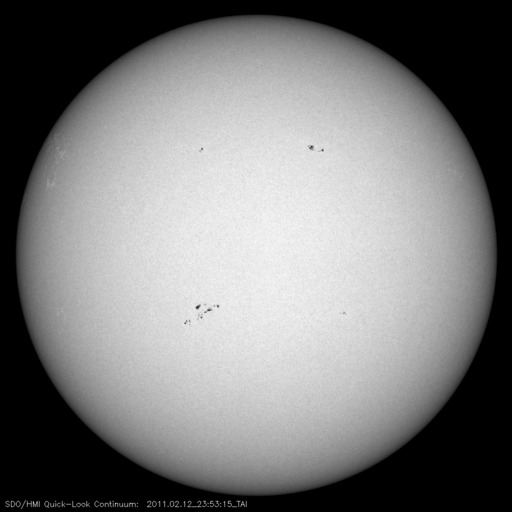 Sunspot regions