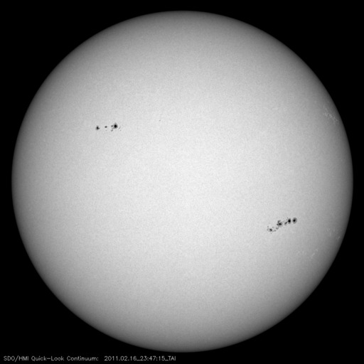 Sunspot regions