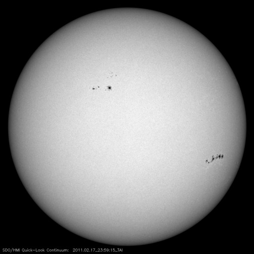 Sunspot regions