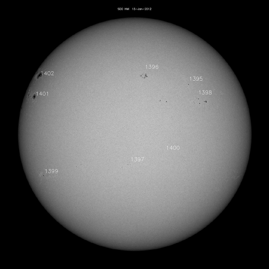 Sunspot regions