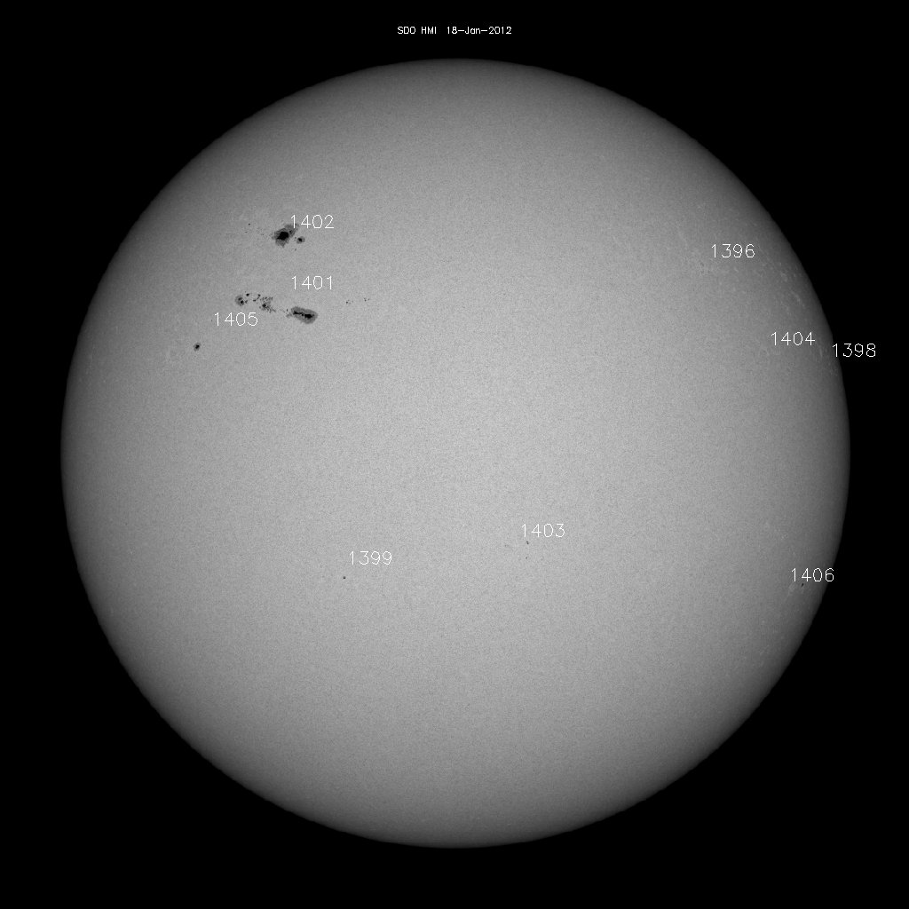 Sunspot regions