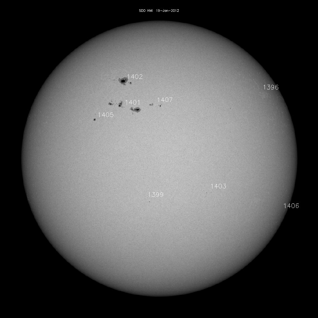 Sunspot regions