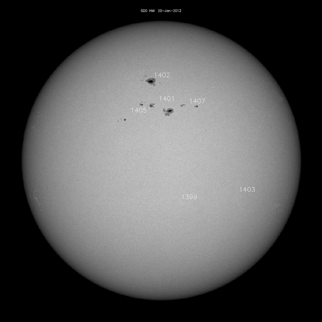 Sunspot regions