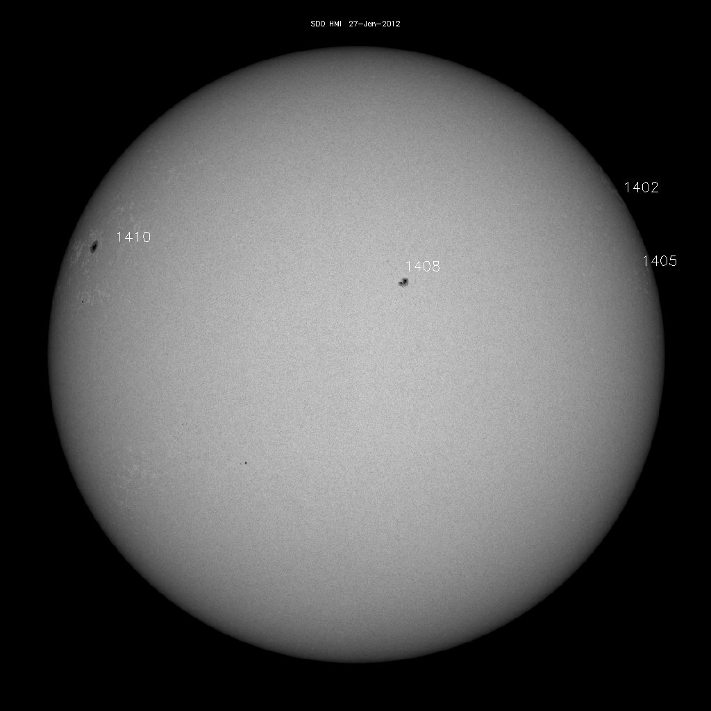 Sunspot regions