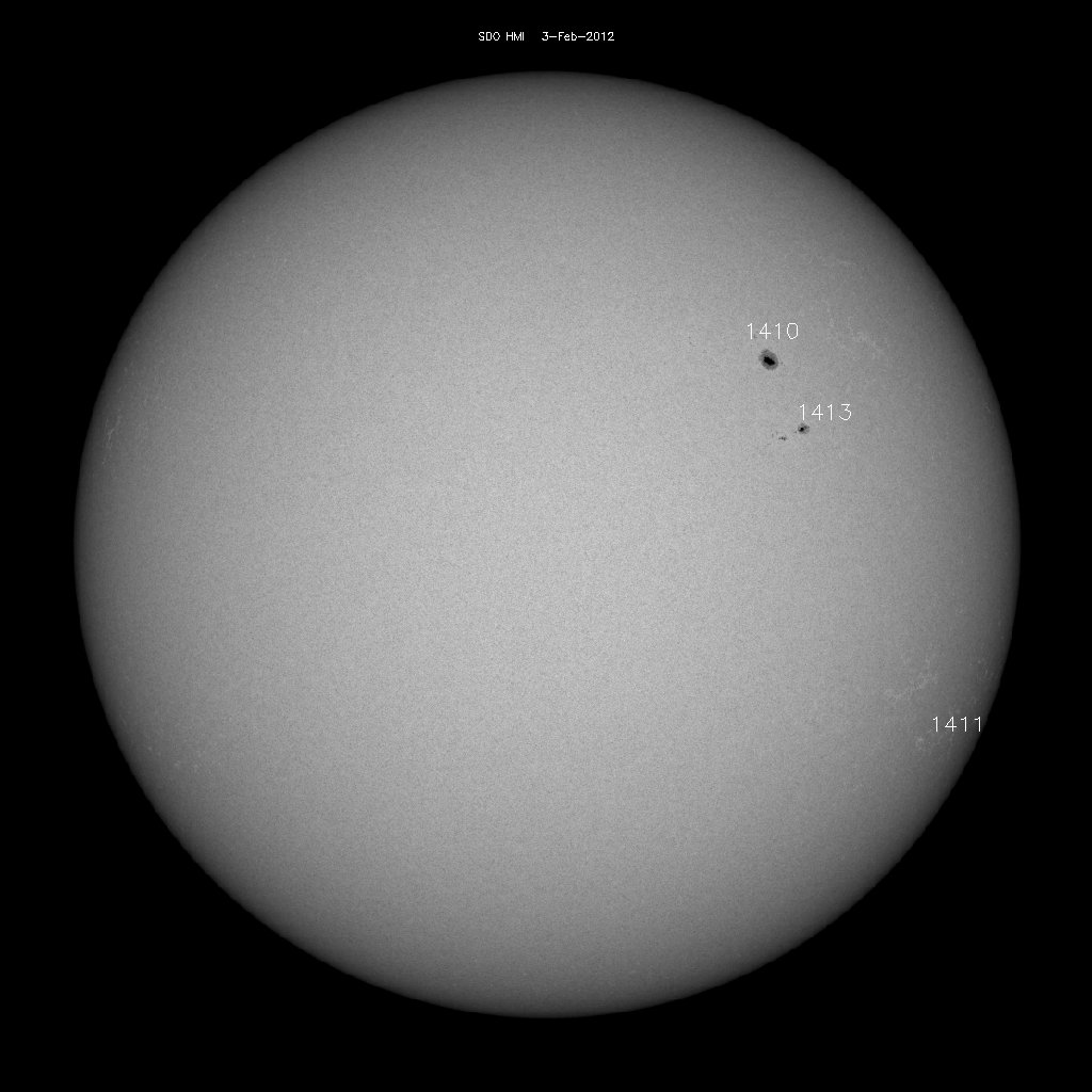 Sunspot regions