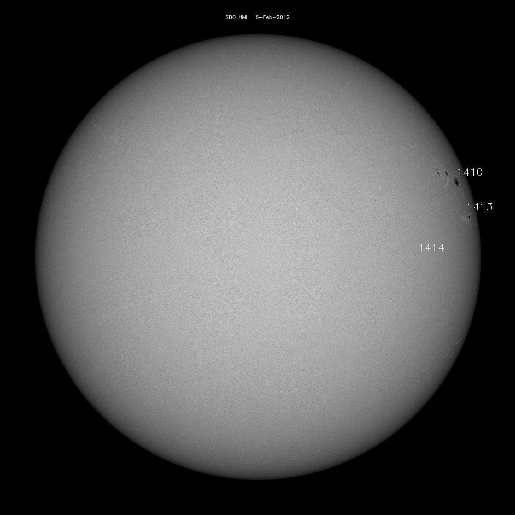 Sunspot regions