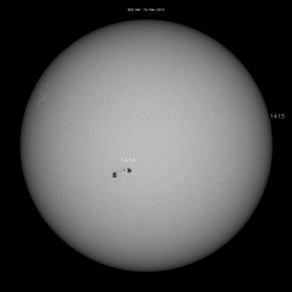 Sunspot regions