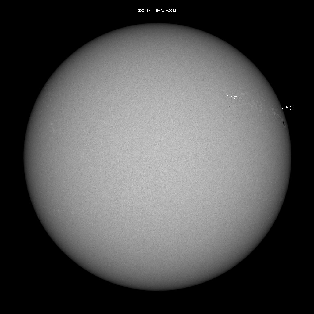 Sunspot regions