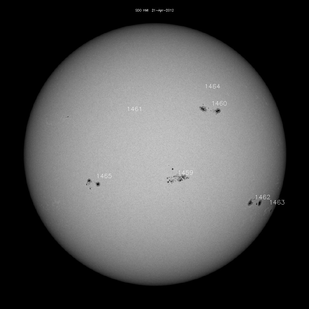 Sunspot regions