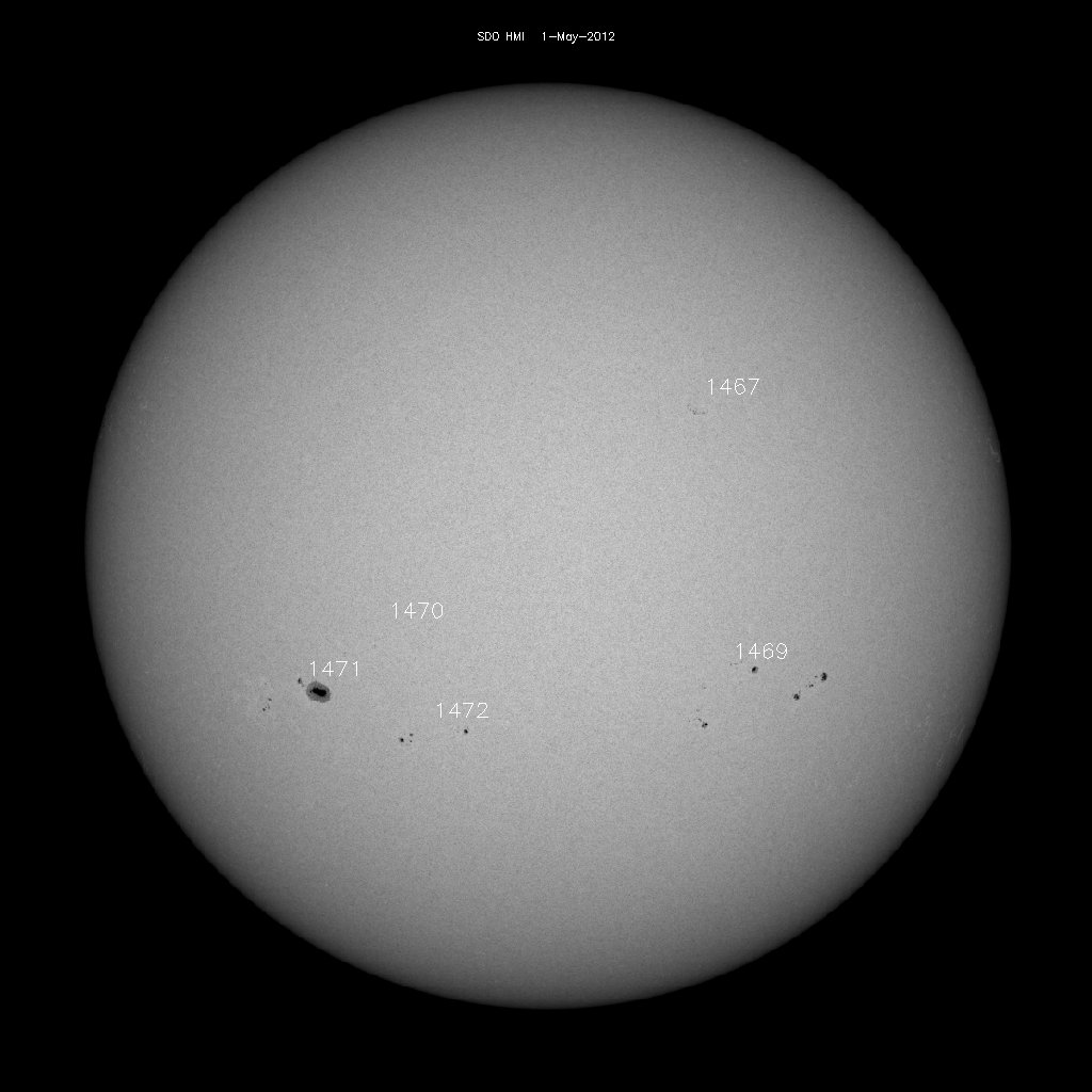 Sunspot regions