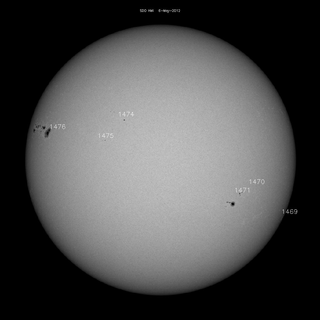 Sunspot regions