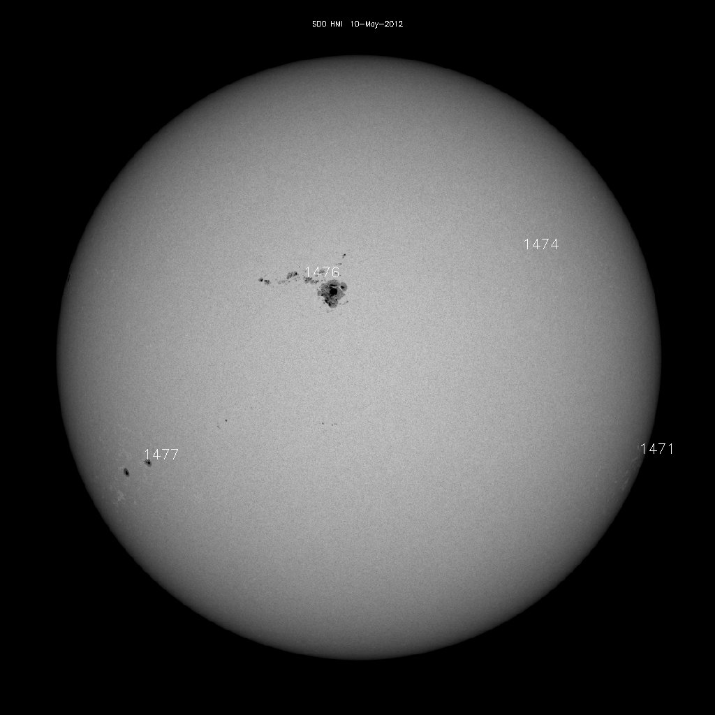 Sunspot regions