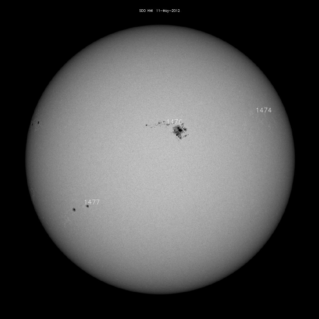 Sunspot regions