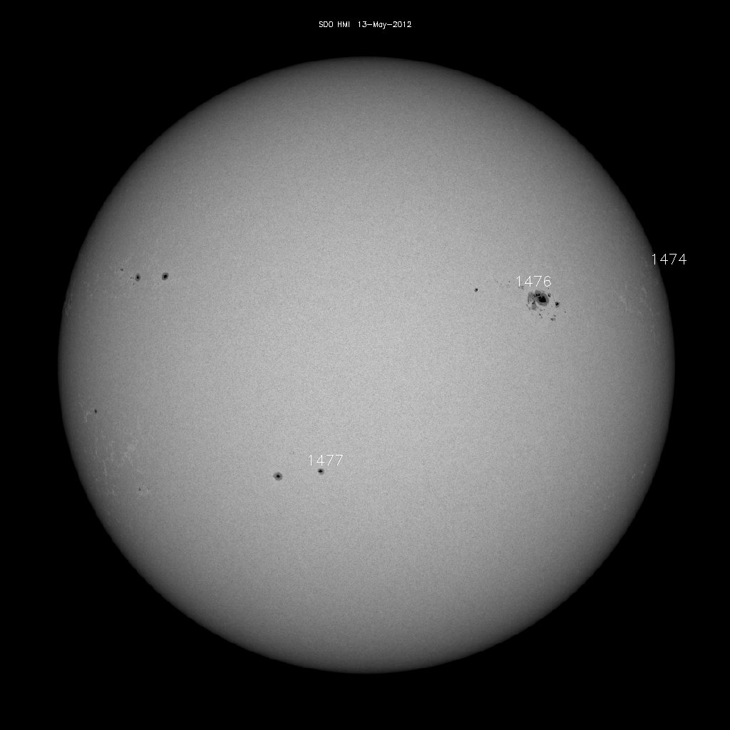 Sunspot regions