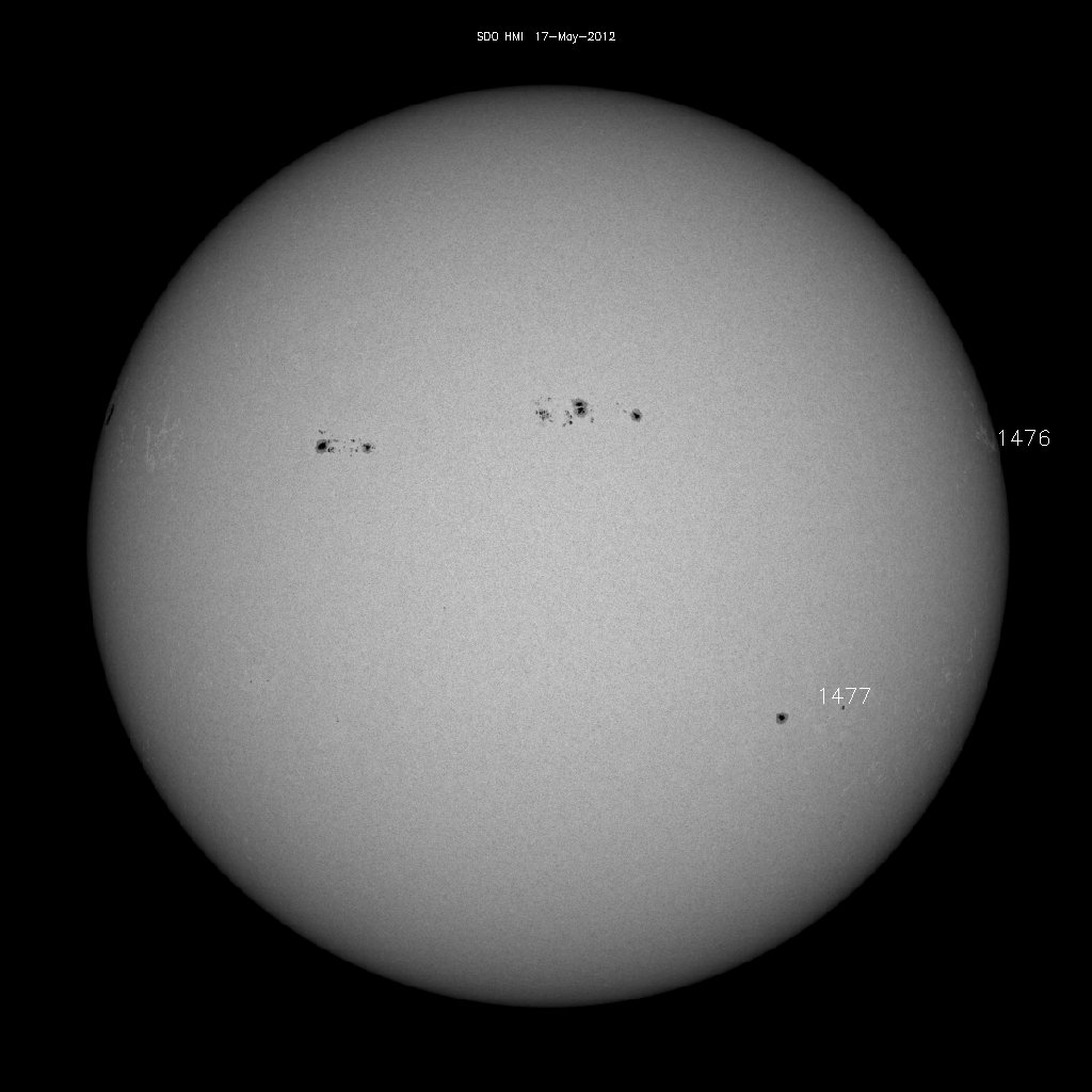 Sunspot regions