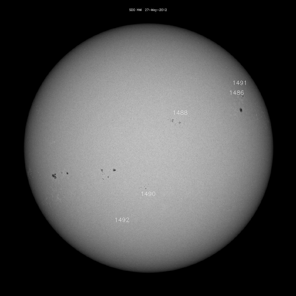 Sunspot regions