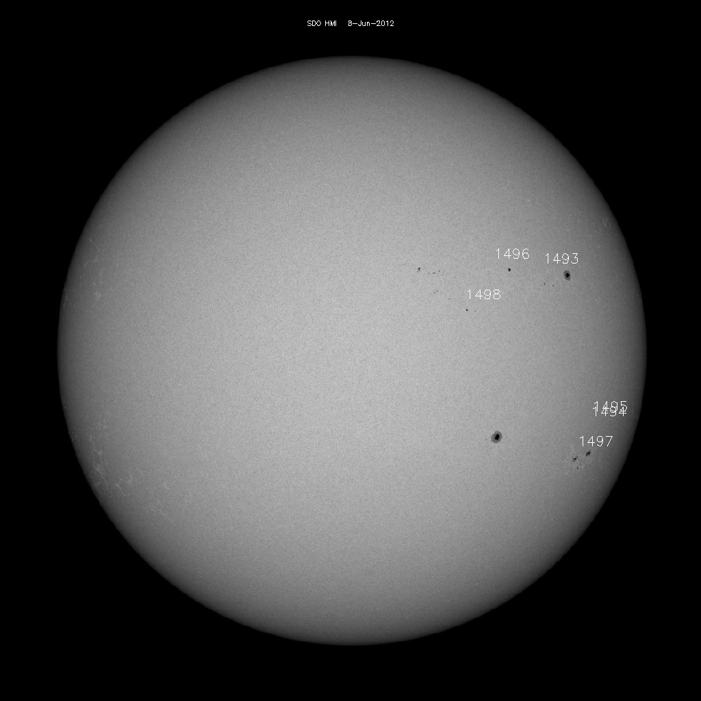 Sunspot regions