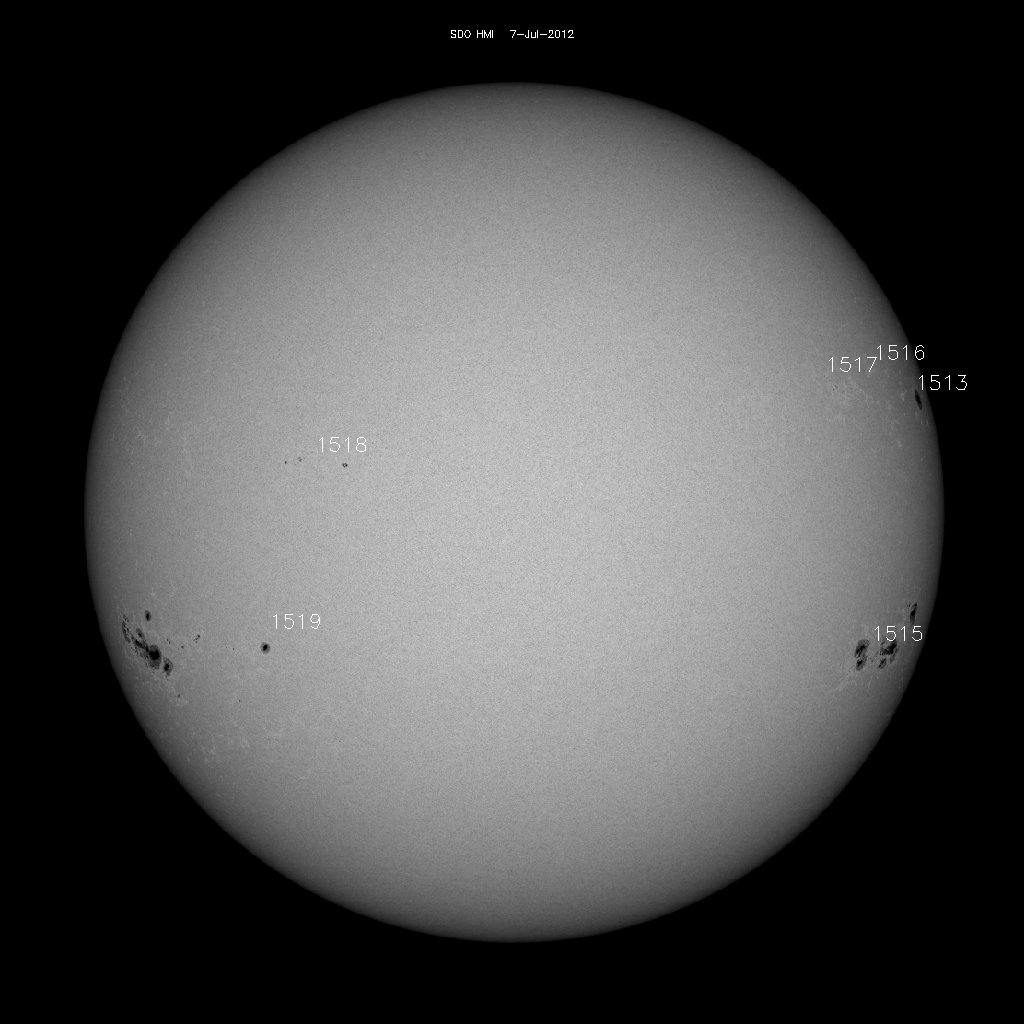 Sunspot regions