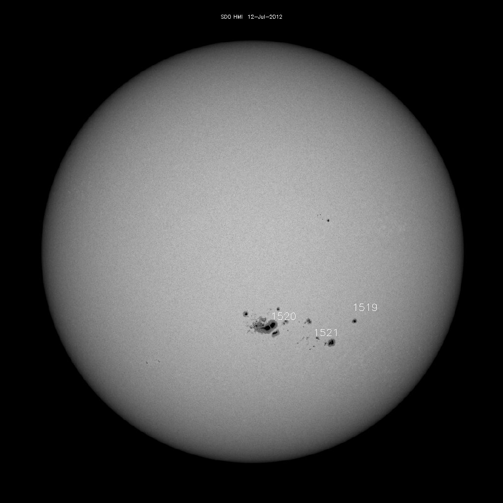 Sunspot regions