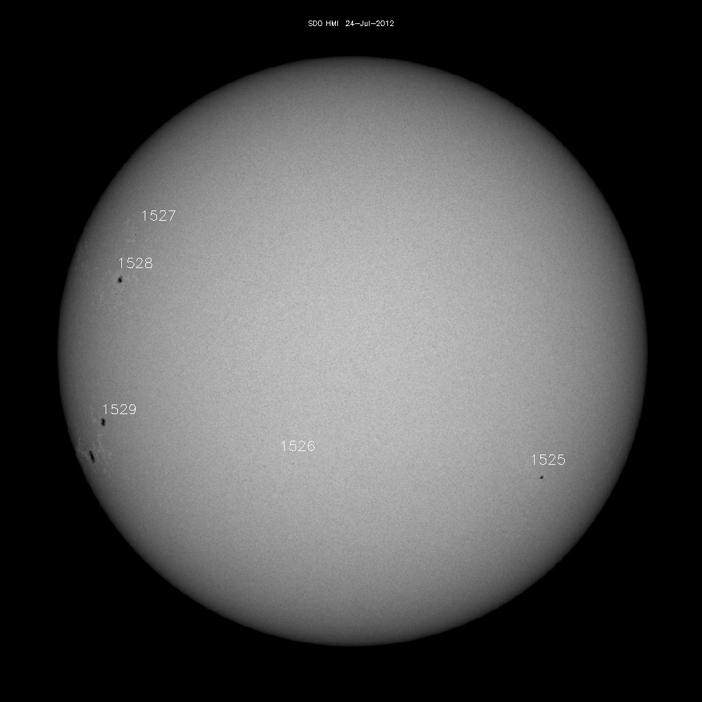 Sunspot regions