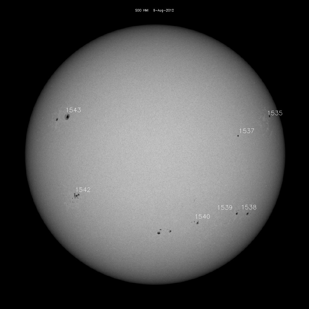 Sunspot regions