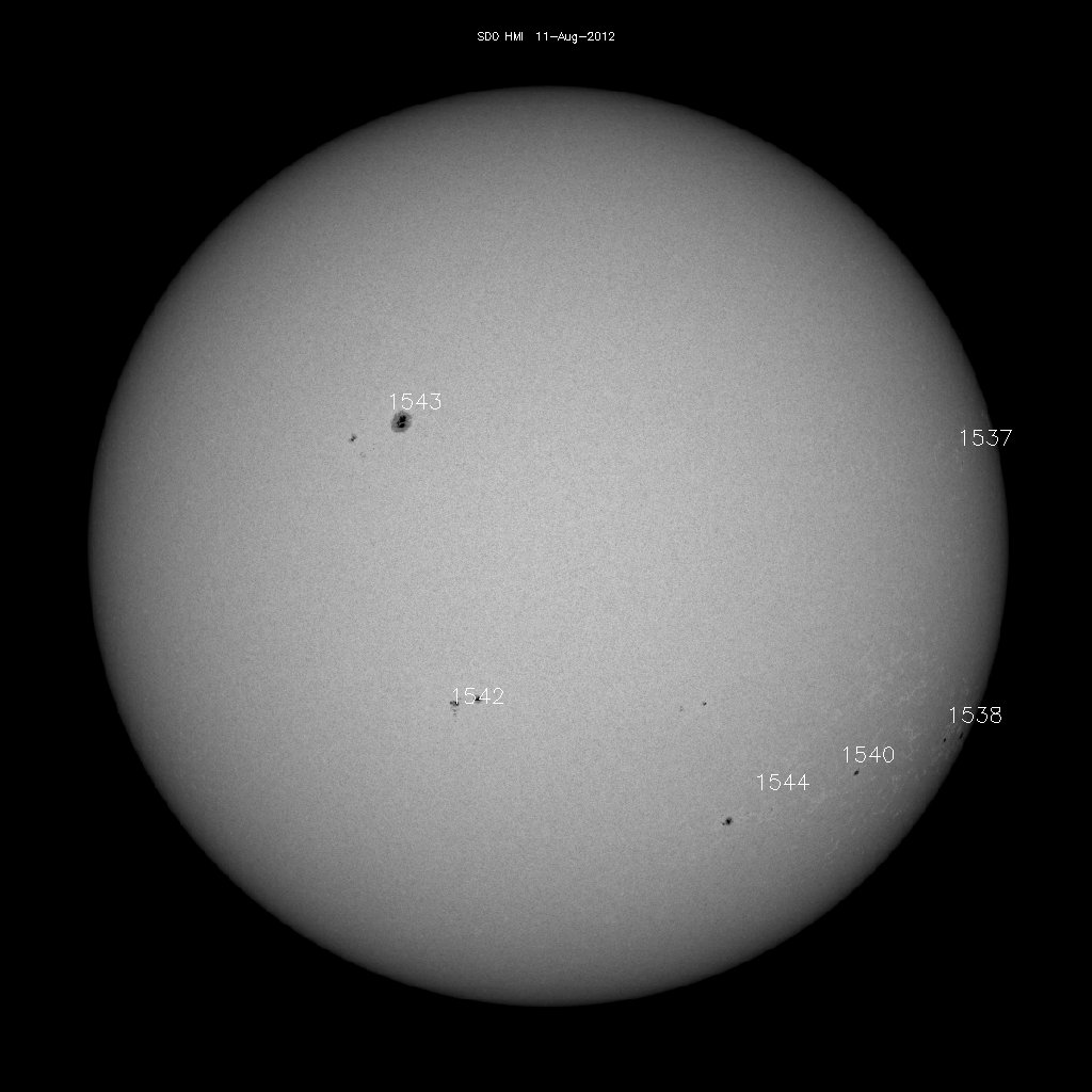 Sunspot regions