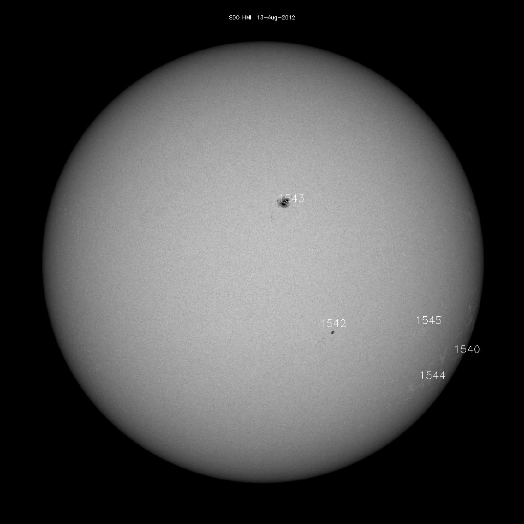 Sunspot regions