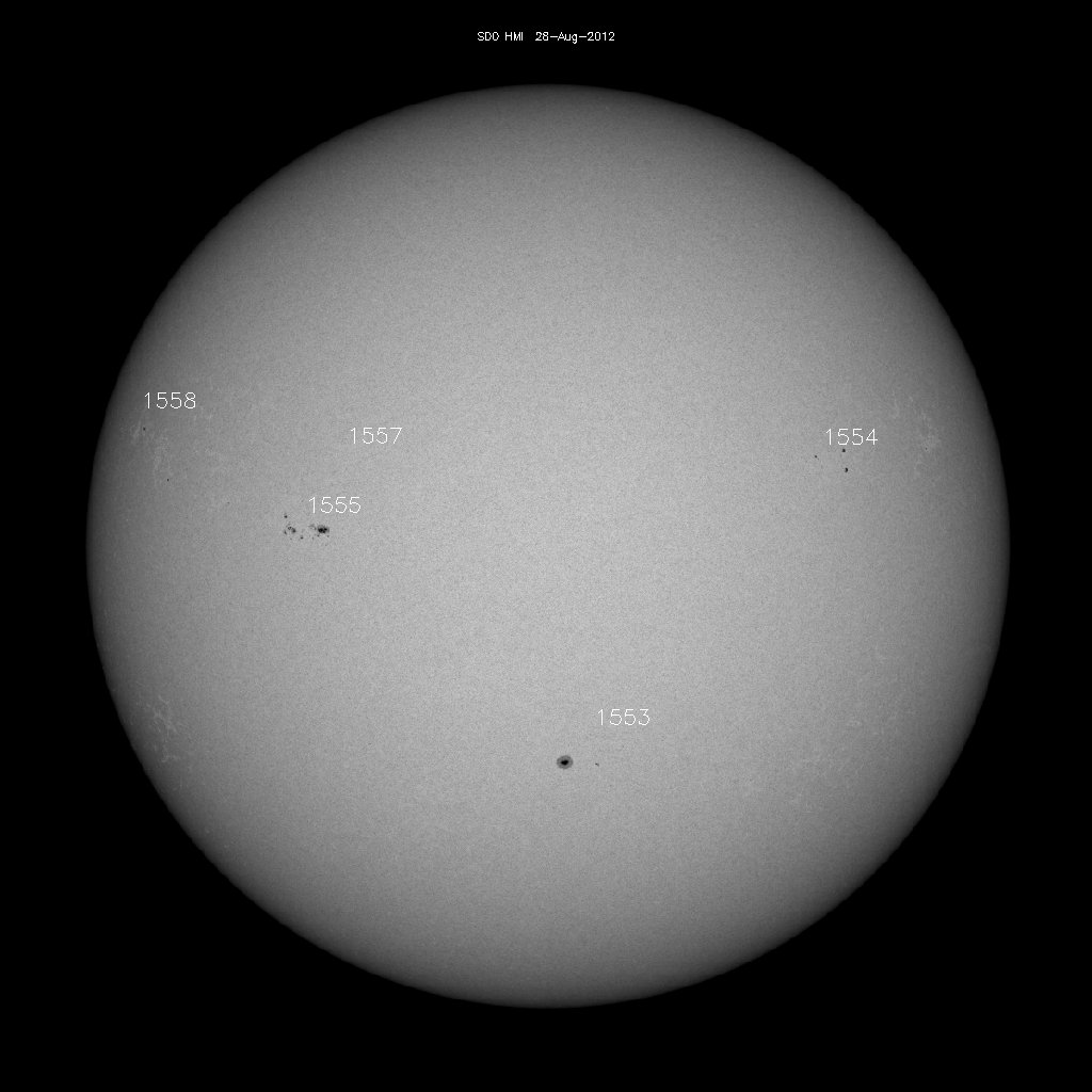 Sunspot regions