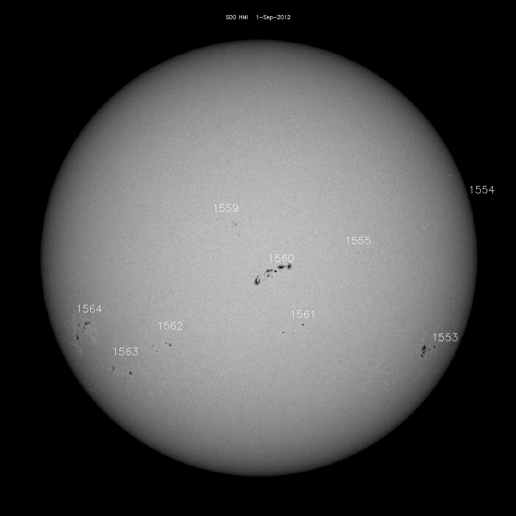 Sunspot regions