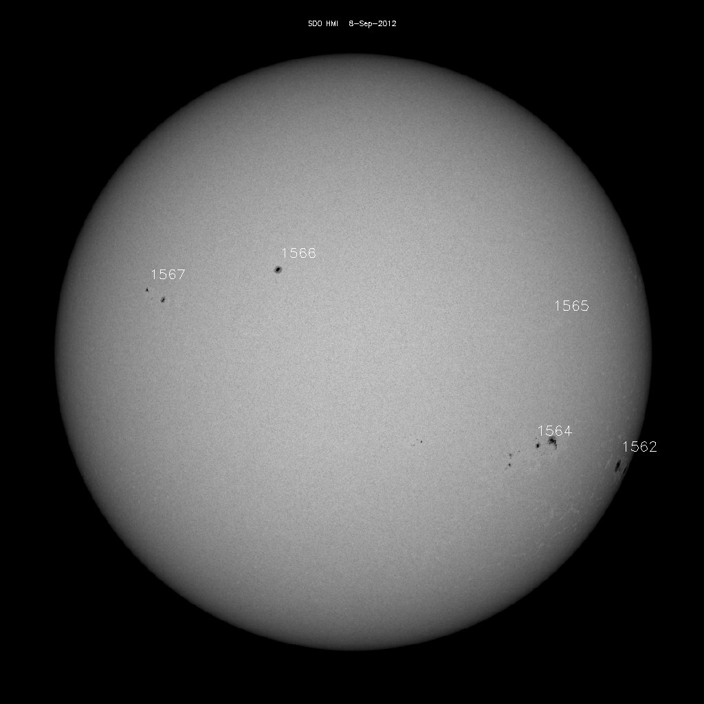 Sunspot regions