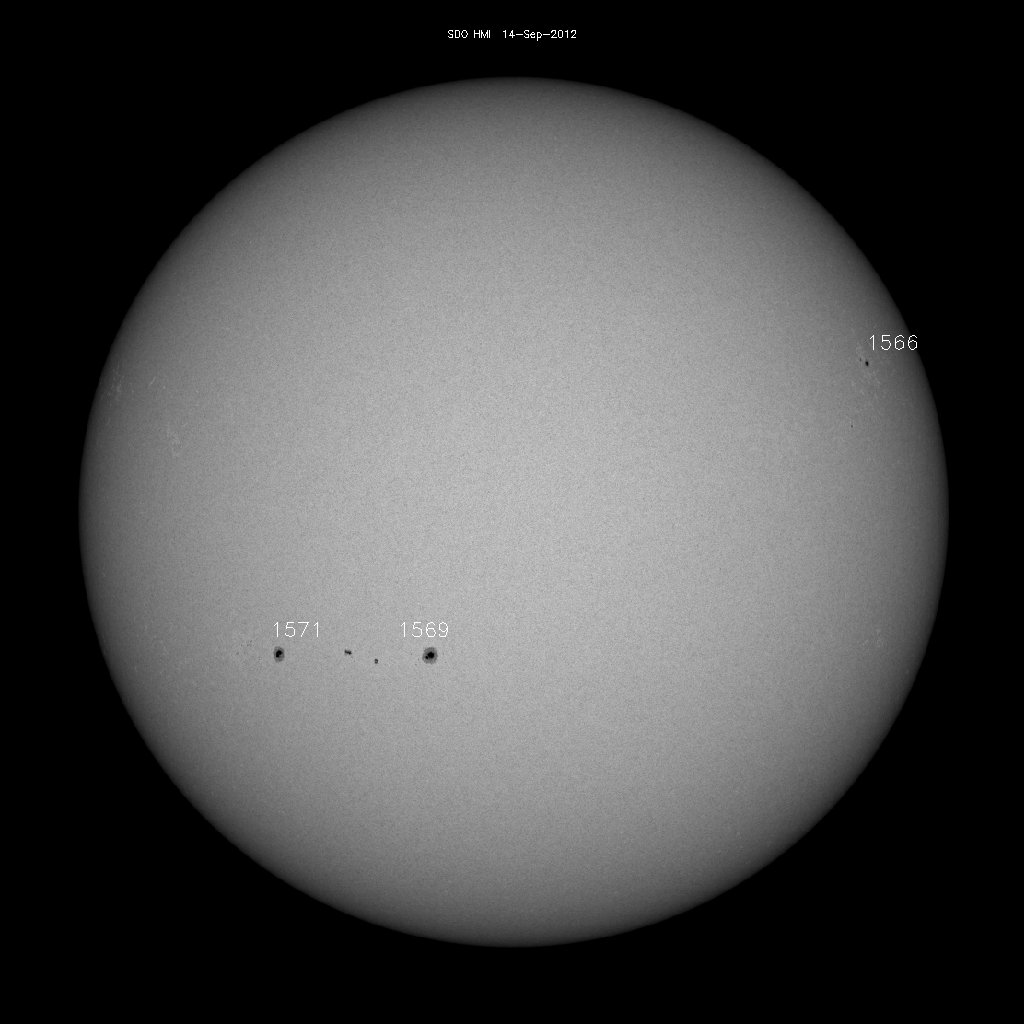 Sunspot regions