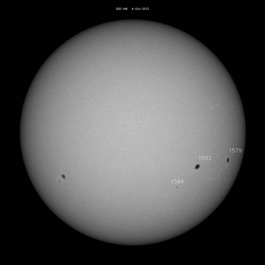 Sunspot regions