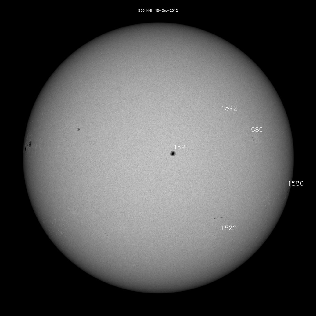 Sunspot regions