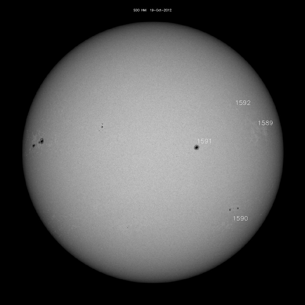 Sunspot regions