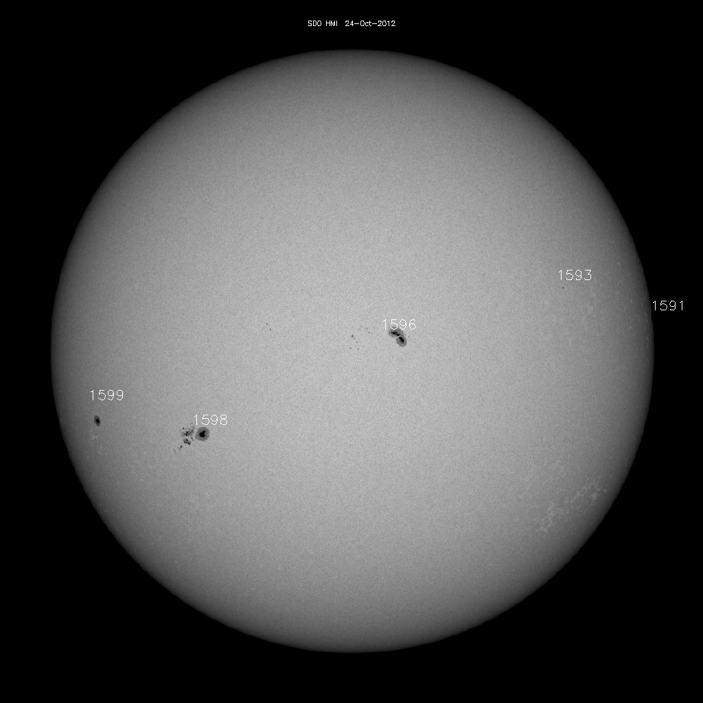 Sunspot regions