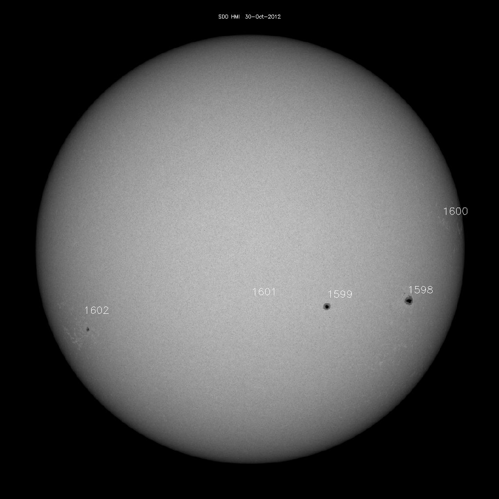 Sunspot regions