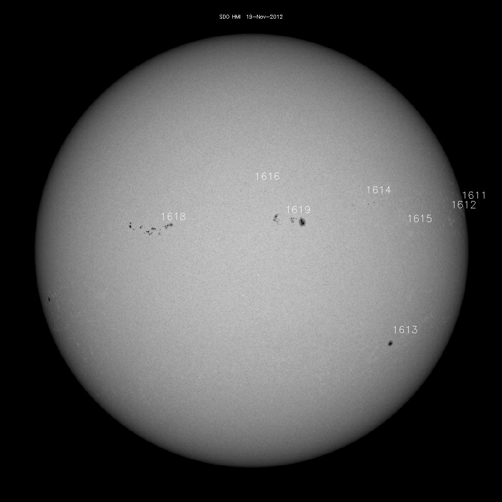 Sunspot regions