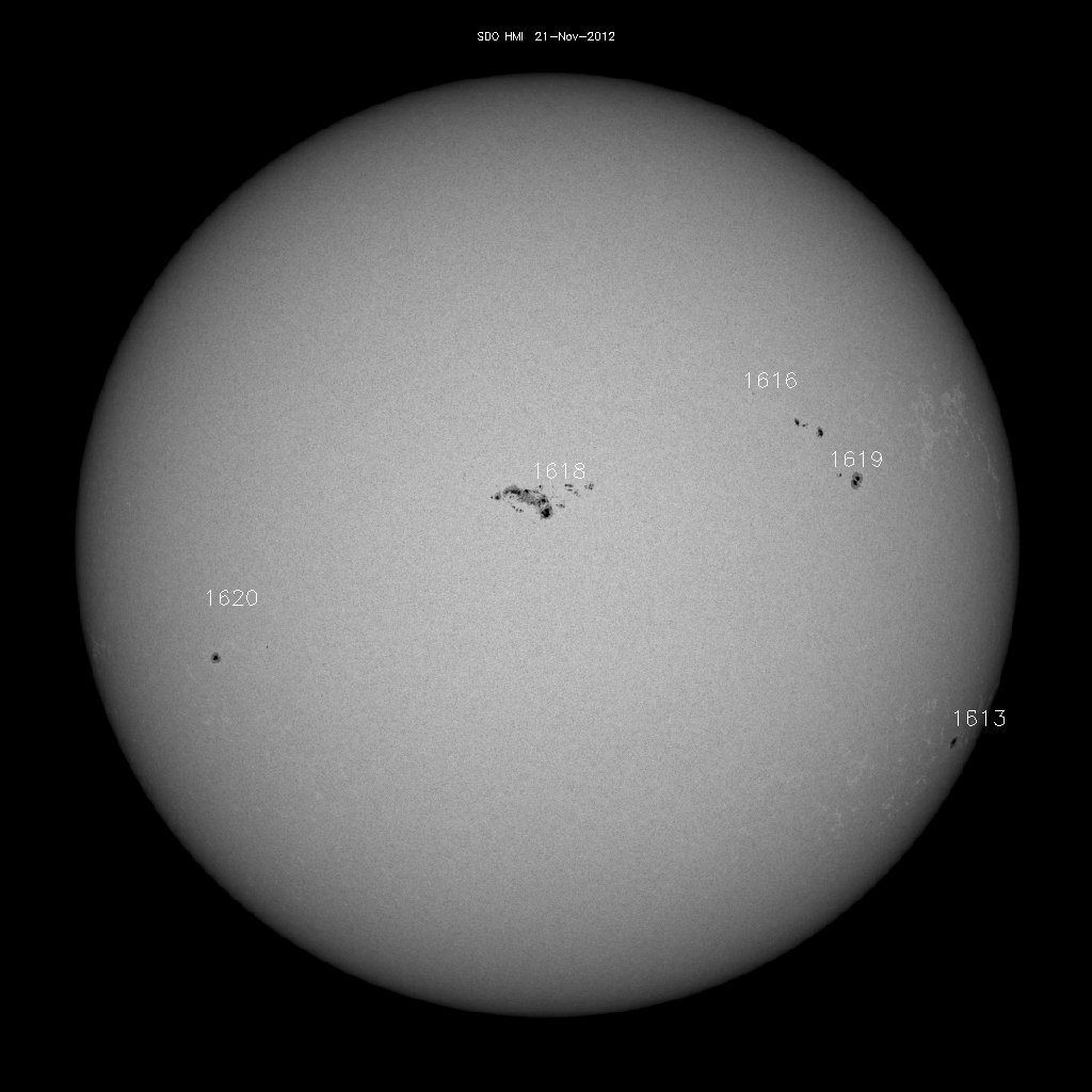 Sunspot regions