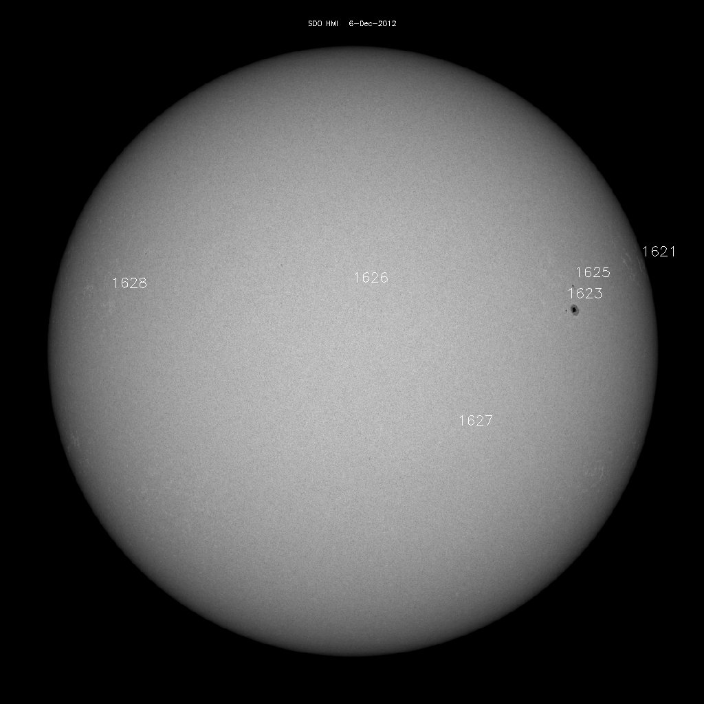 Sunspot regions