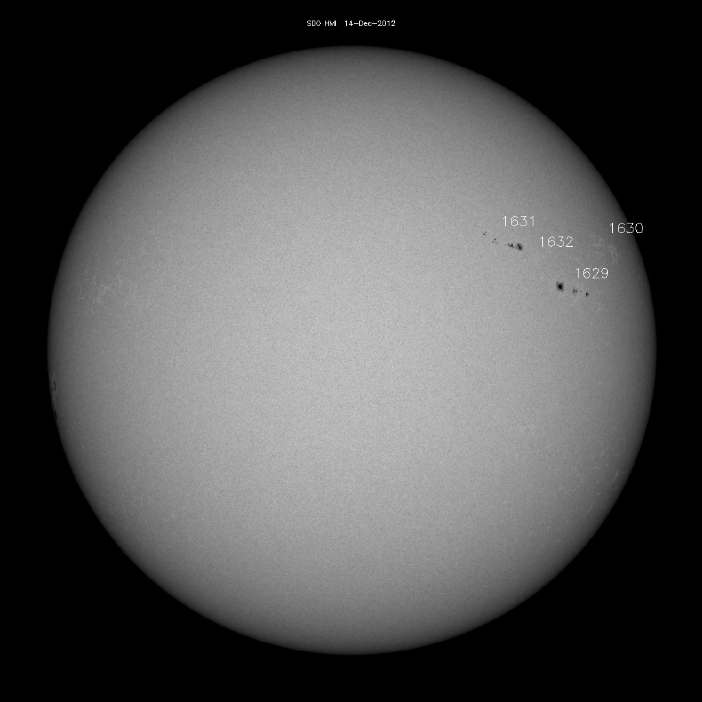 Sunspot regions