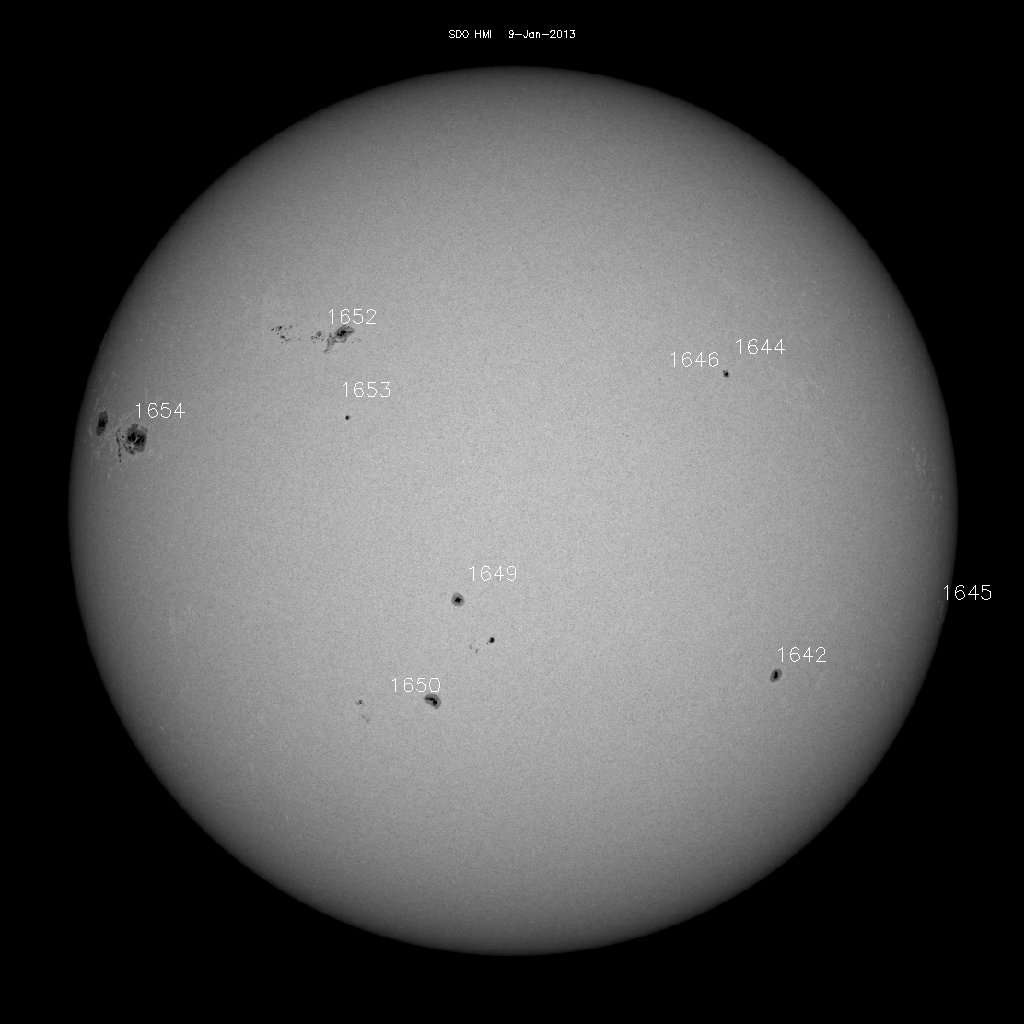 Sunspot regions