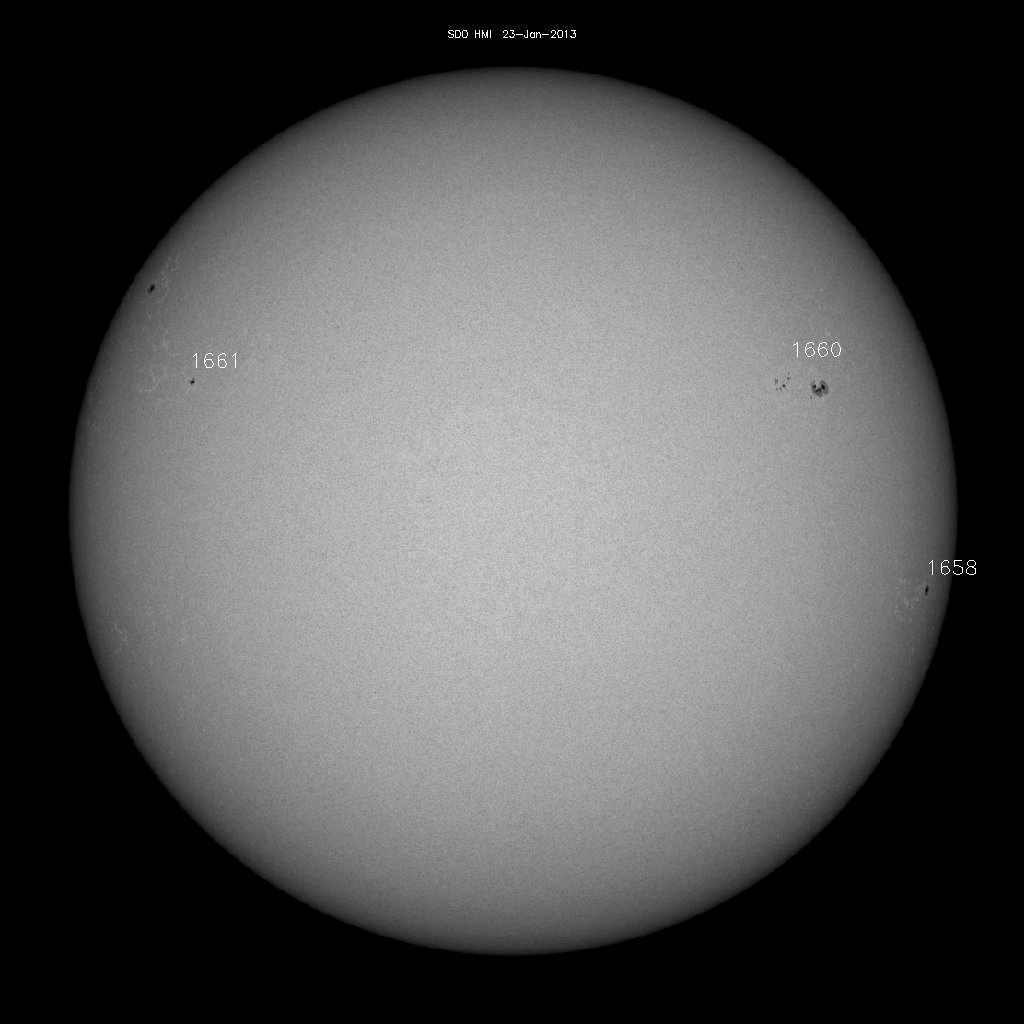 Sunspot regions