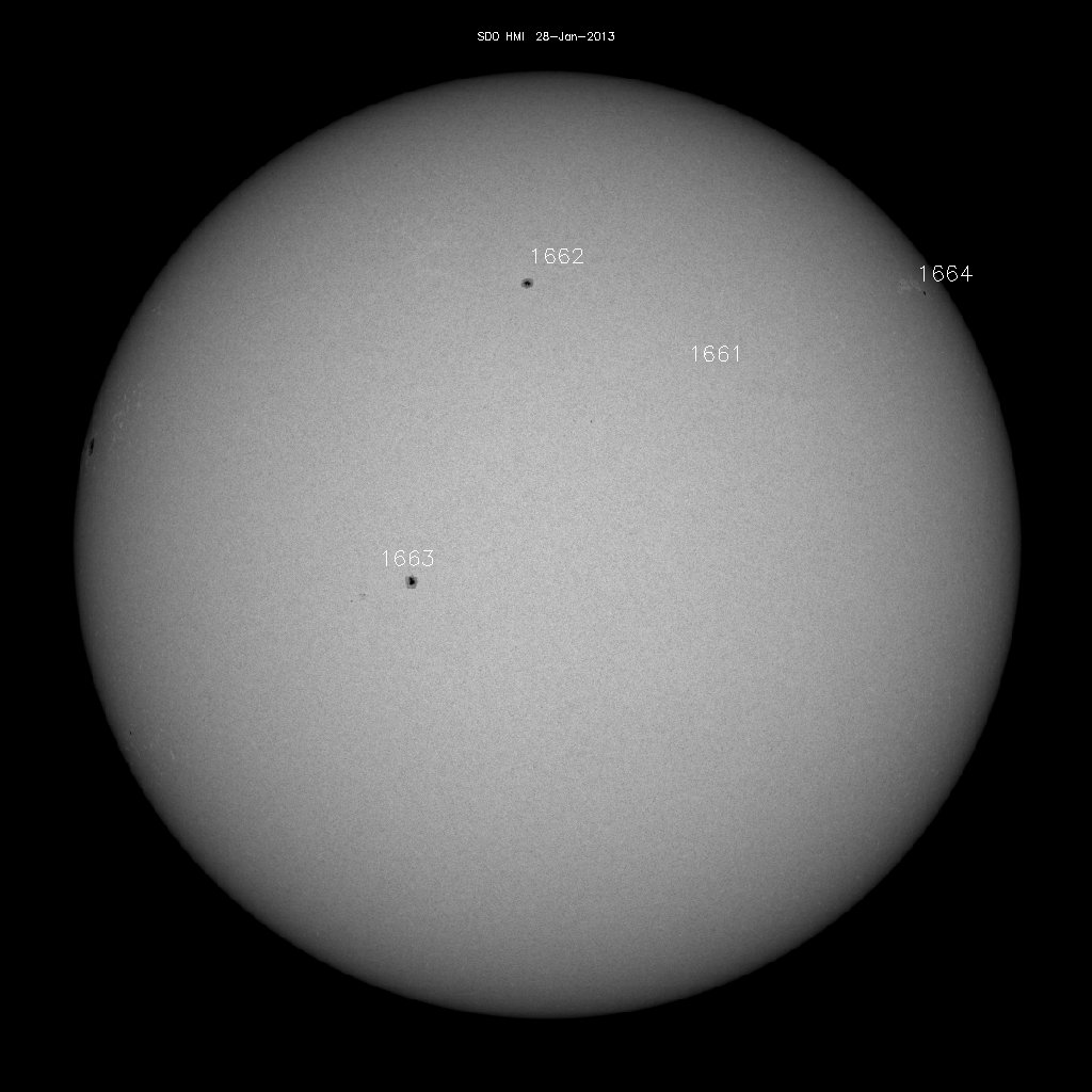 Sunspot regions