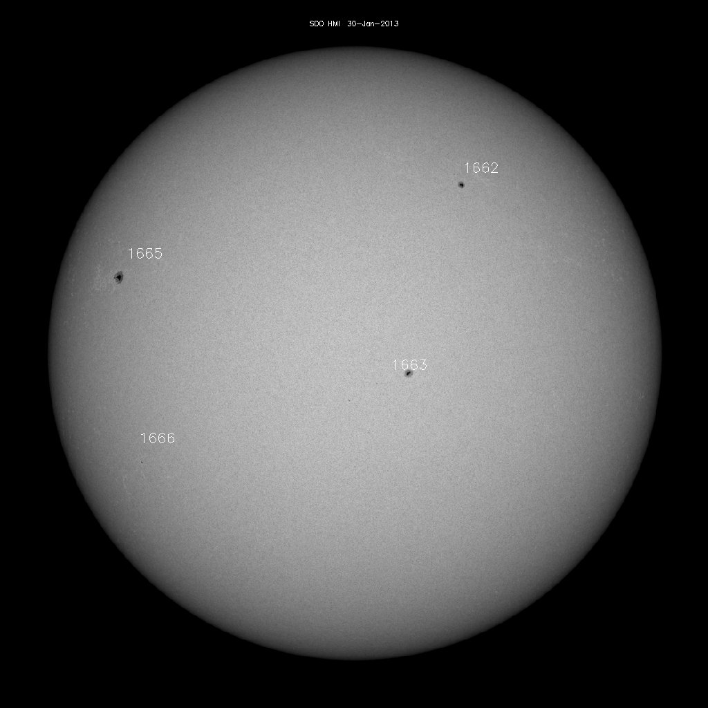 Sunspot regions